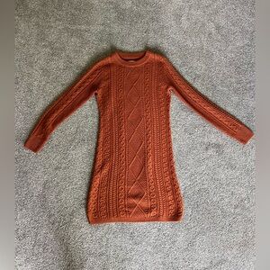 Merona Women’s Midi Sweater Dress Burnt Orange Size Small